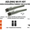 AZLONG Wi-Fi IoT - pohon dvoukřídlé brány do 6 m průjezdu